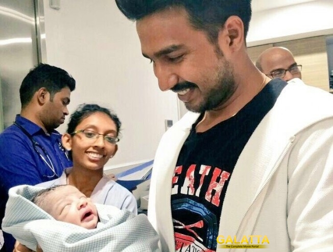 Vishnu Vishal is blessed with a baby boy Vishnu Vishal is blessed with a baby boy