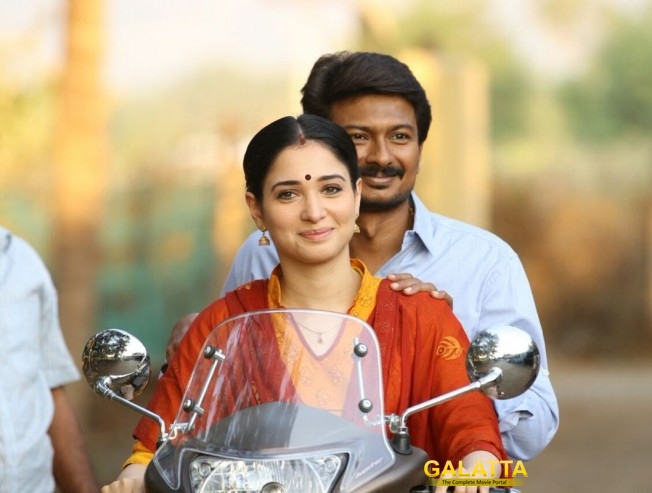 Udhayanidhi Stalin and Tamannaah in Kanne Kalaimaane