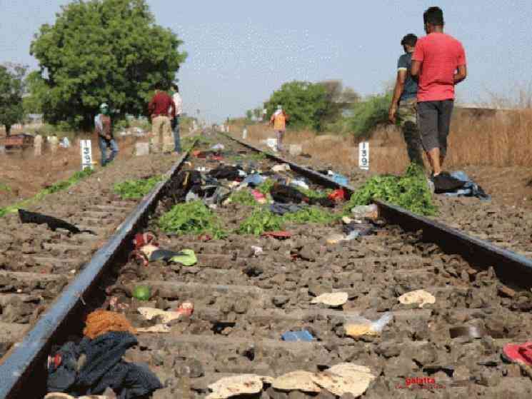 16 migrant workers killed by train while returning home - Tamil Movie Cinema News