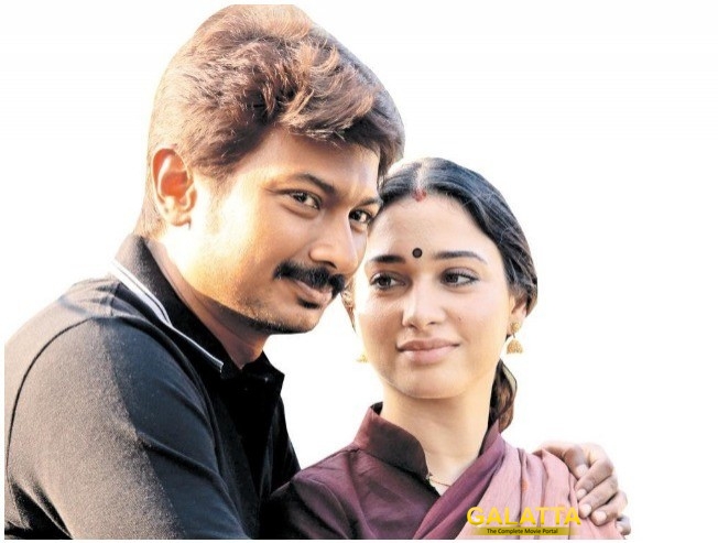 Udhayanidhi Stalin and Tamannaah in Kanne Kalaimaane