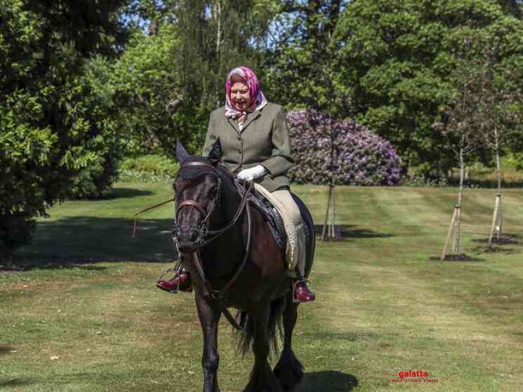 Queen Elizabeth spotted on horseback as UK eases lockdown - Tamil Movie Cinema News