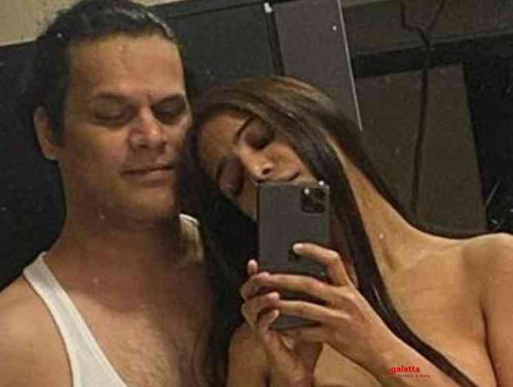 Poonam Pandey corona kiss picture with boyfriend goes viral