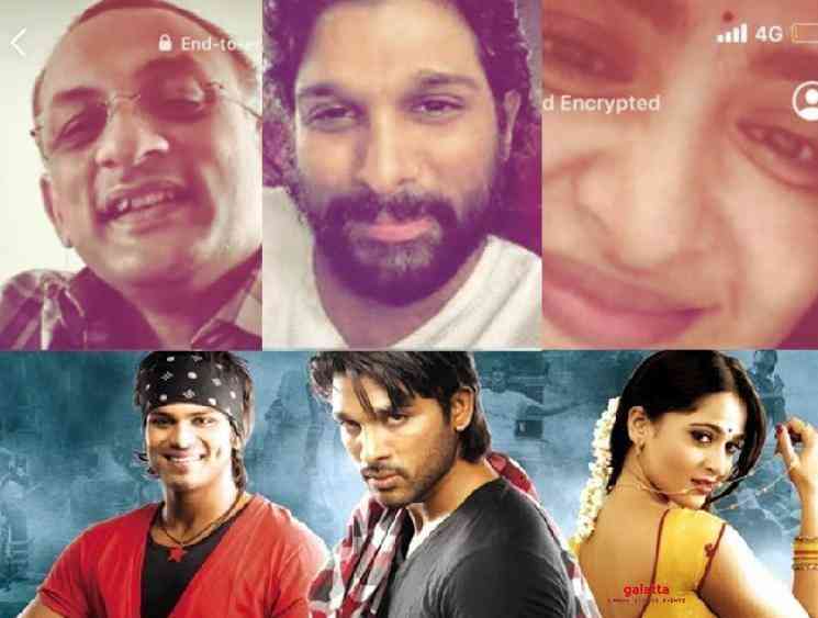 Allu Arjun Anushka and Vedam team get together on video call - Tamil Movie Cinema News