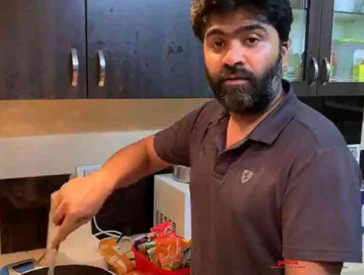 Simbu STR Cooking video at his home during lockdown goes viral - Telugu Movie Cinema News