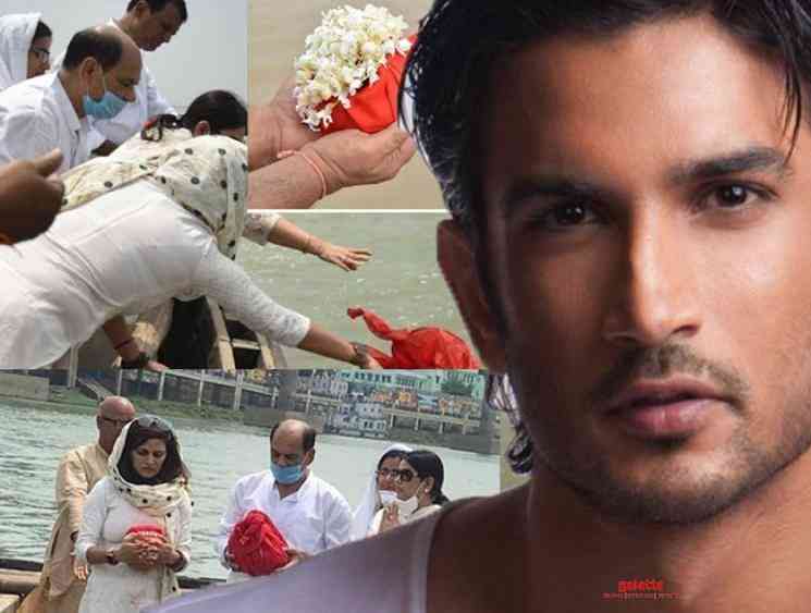 Sushant Singh Rajput family immerse his ashes in Ganga - Tamil Movie Cinema News