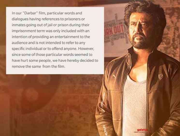 Darbar controversial scenes against Chinnama removed - Telugu Movie Cinema News