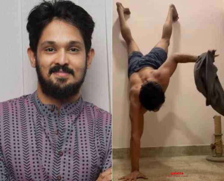 தலைகீழாக நின்று டீஷர்ட் அணிந்த நகுல் ! வைரலாகும் வீடியோ - Tamil Movie Cinema News தலைகீழாக நின்று டீஷர்ட் அணிந்த நகுல் ! வைரலாகும் வீடியோ - Tamil Movie Cinema News