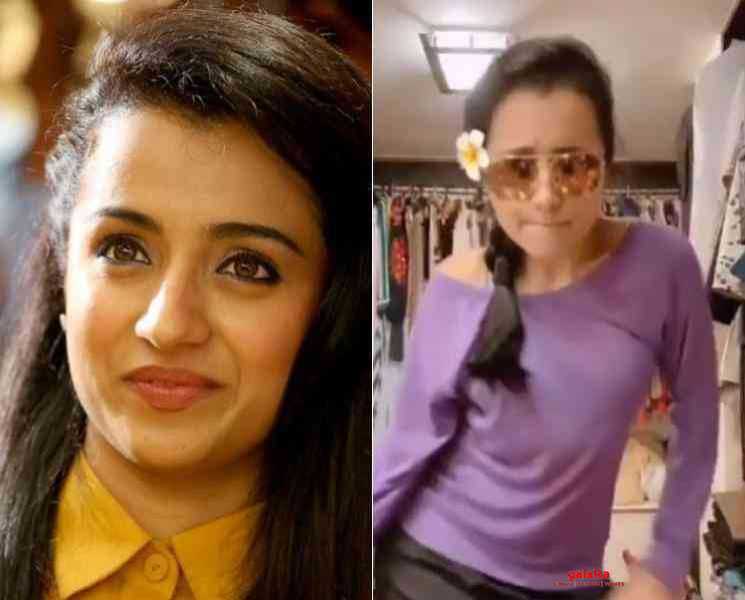 இணையத்தை அசத்தும் த்ரிஷாவின் டிக்-டாக் வீடியோ ! - Tamil Movie Cinema News இணையத்தை அசத்தும் த்ரிஷாவின் டிக்-டாக் வீடியோ ! - Tamil Movie Cinema News