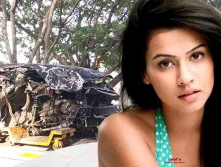 Mirattal movie actress Sharmila injured in a car crash - Tamil Movie Cinema News Mirattal movie actress Sharmila injured in a car crash - Tamil Movie Cinema News