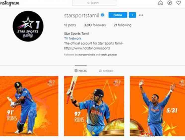 Star Sports Tamil on Instagram now - Tamil Movie Cinema News