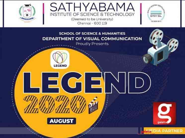 Sathyabama Legend 2020 short film festival entry form - Tamil Movie Cinema News