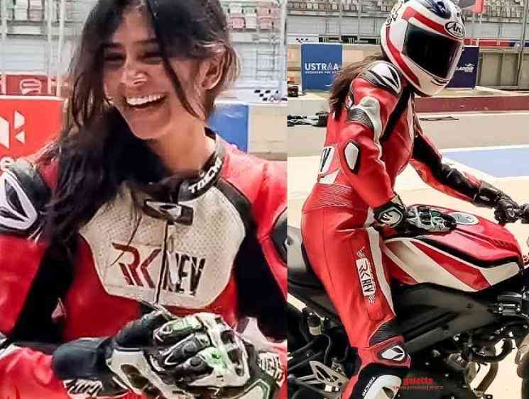 Malavika Mohanan learns to ride racer bike video goes viral - Hindi Movie Cinema News