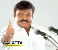 Captain Vijayakanth's humble act Captain Vijayakanth's humble act