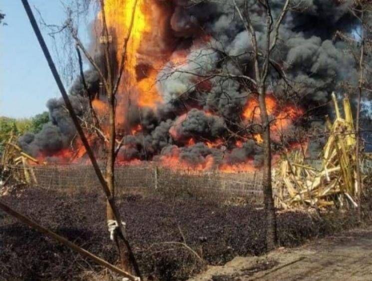Oil India Limited well in Assam catches massive fire 13 days after blowout